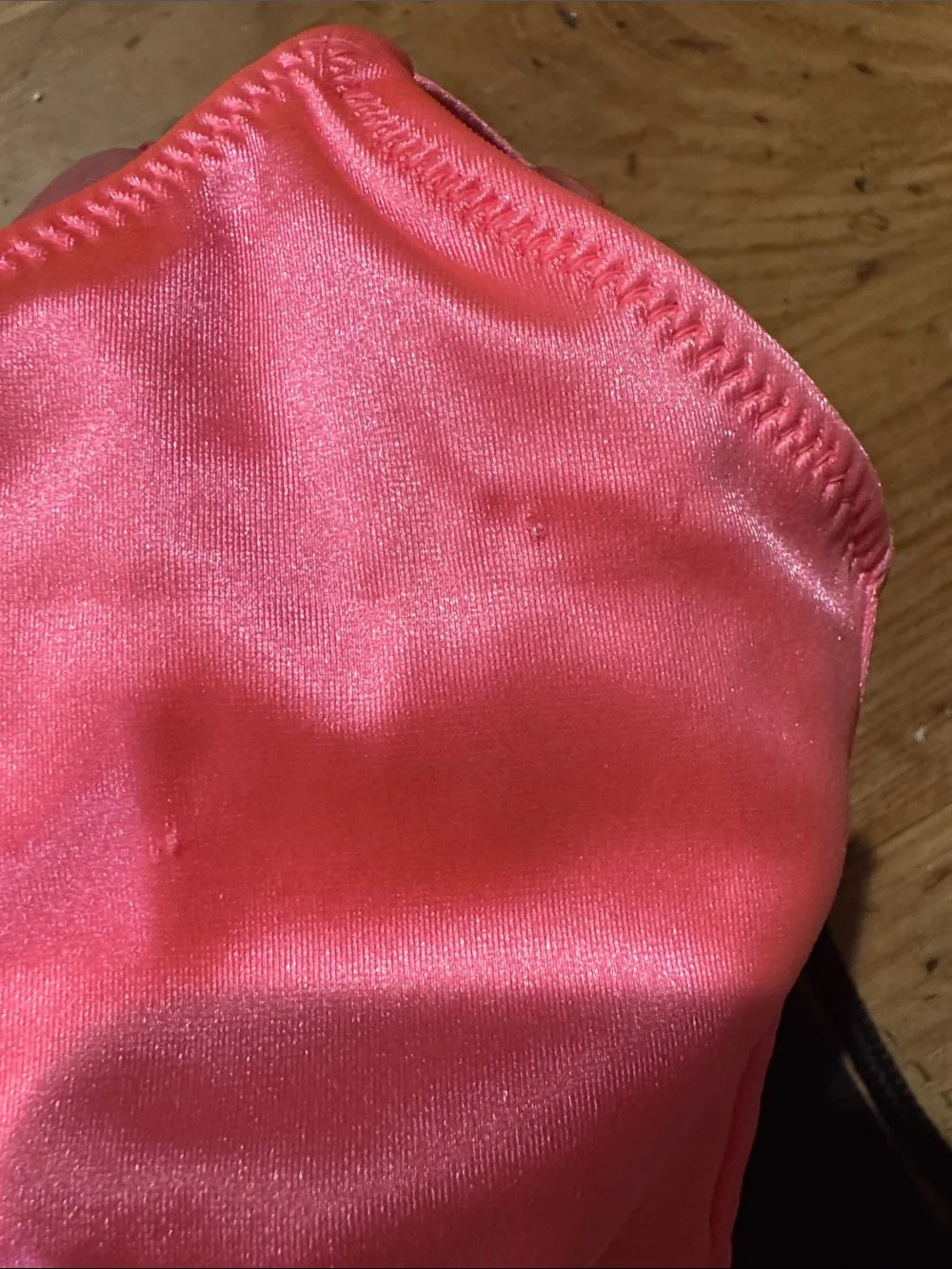 triangl swimwear Hot Pink Shiny Scoop Top & High-Cut Bikini